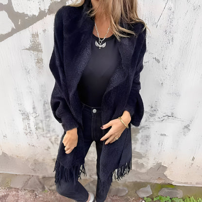 Bethney - Módní, volně pletená dámská bunda