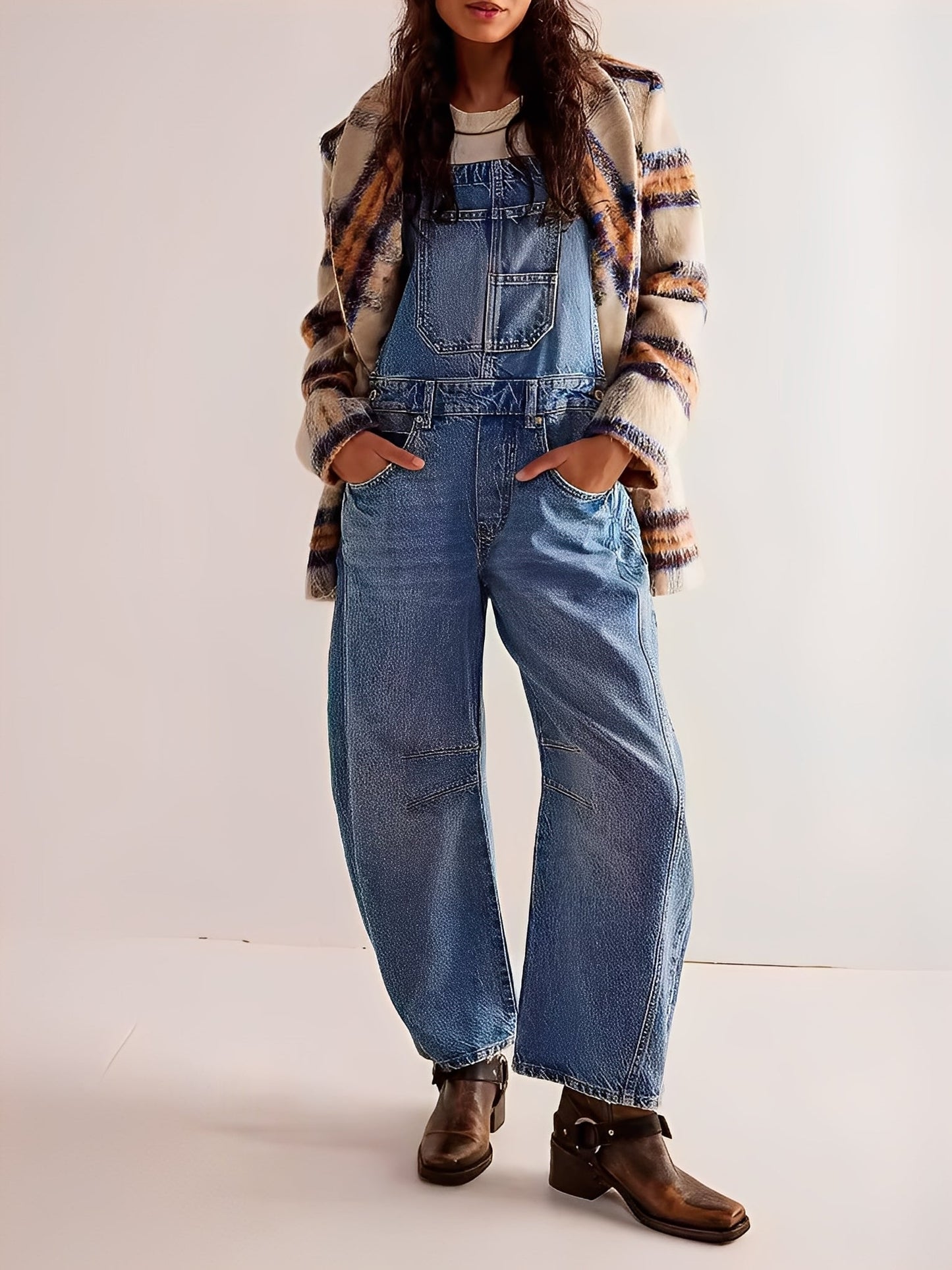 Clarisse - Dámská džínová sukně salopeta