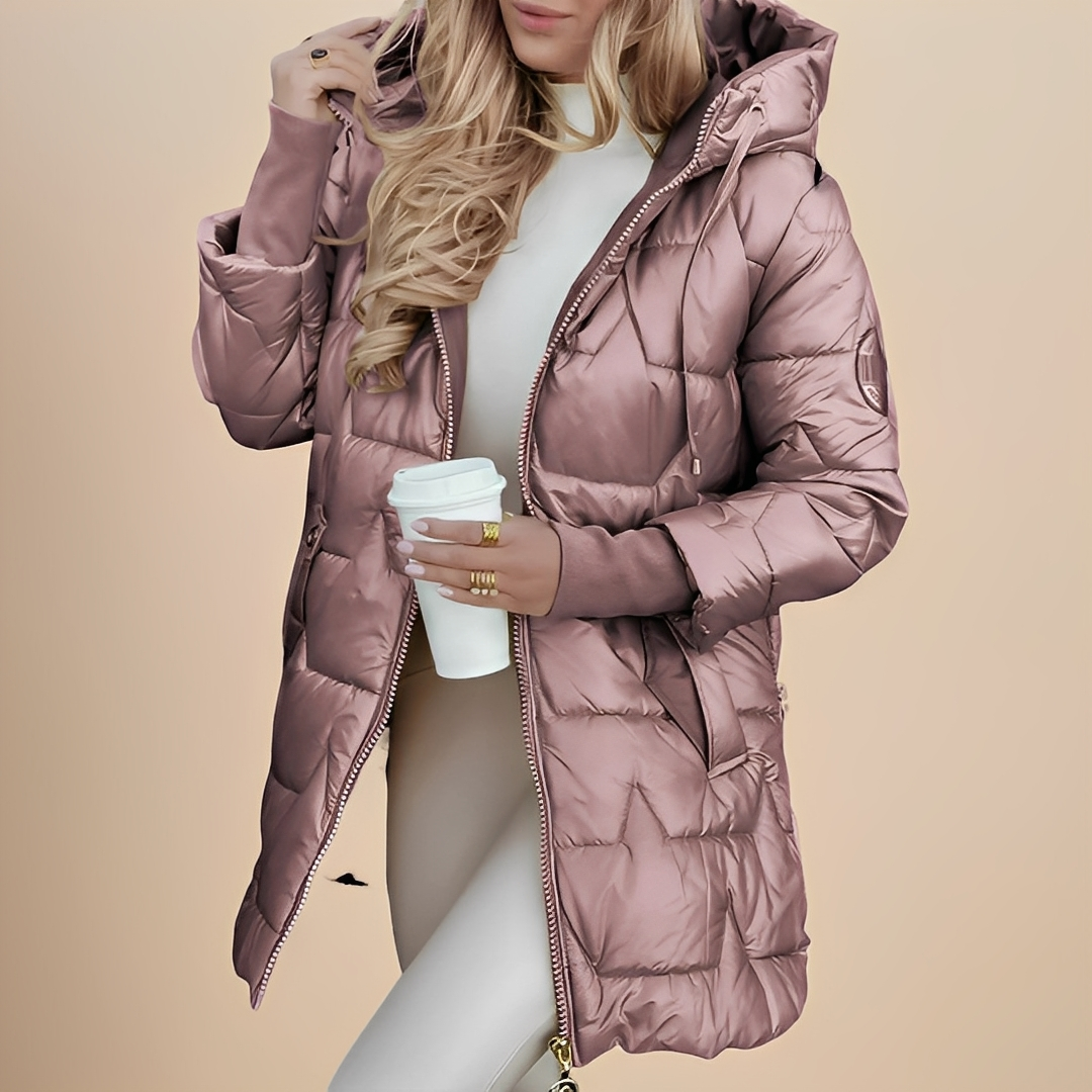 Angelie - Stylová zimní bunda s kapucí pro ženy