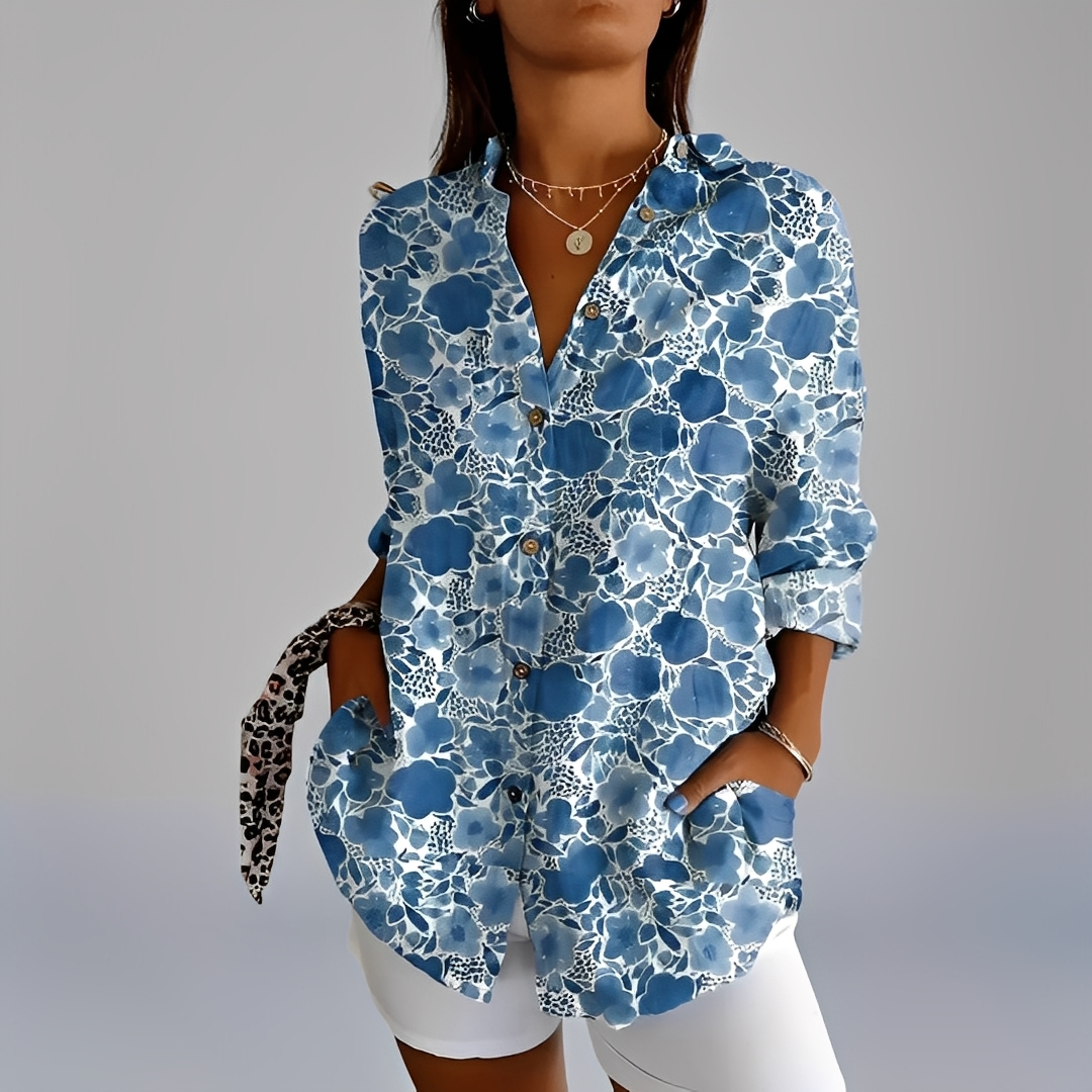 Annick - Stylová dámská halenka s dlouhými rukávy