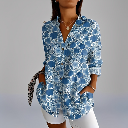 Annick - Stylová dámská halenka s dlouhými rukávy