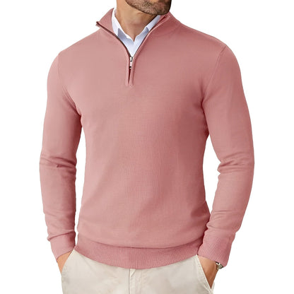 Frank - Stylový a lehký pánský svetr se zipem