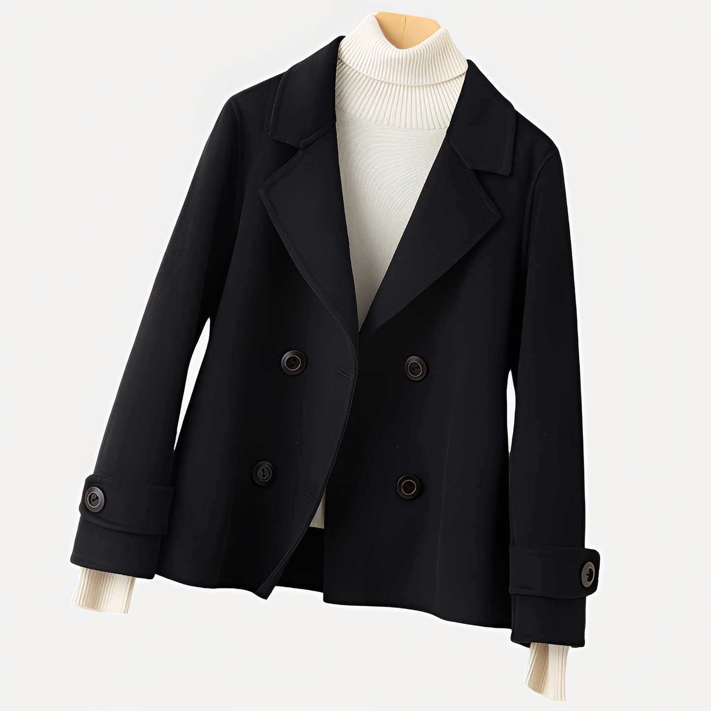 Sofia - Elegantní krátký kašmírový kabát pro ženy