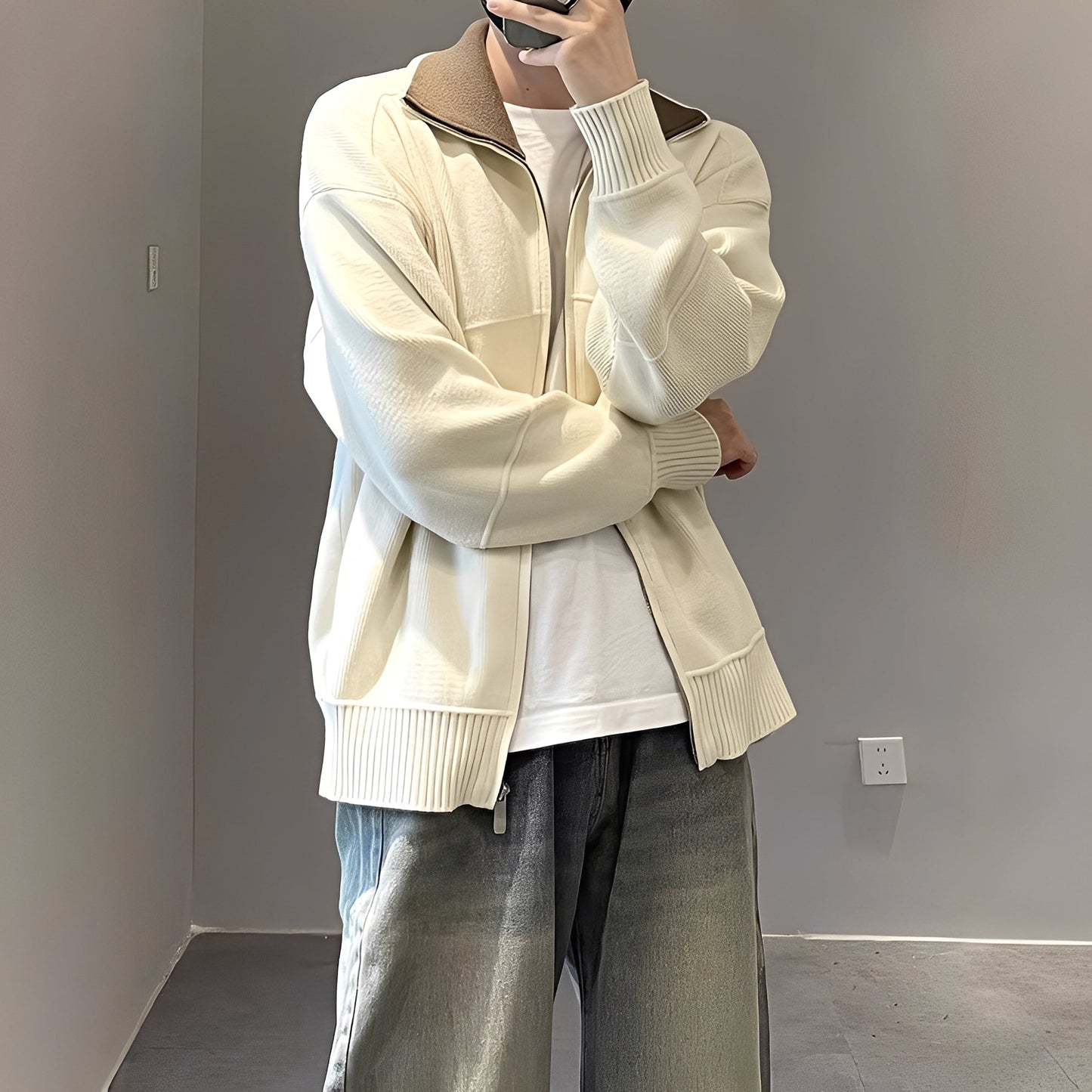 Henry - Moderní, volně pletený pánský svetr