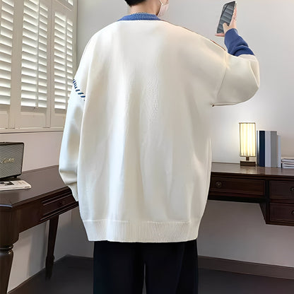 Carter - Elegantní a hřejivé patchworkové svetry pro muže