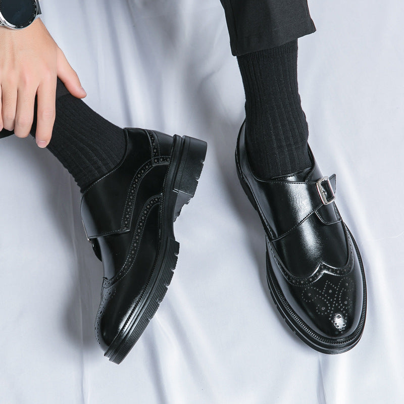 Jasper - Pánské formální mokasíny s koženou sponou