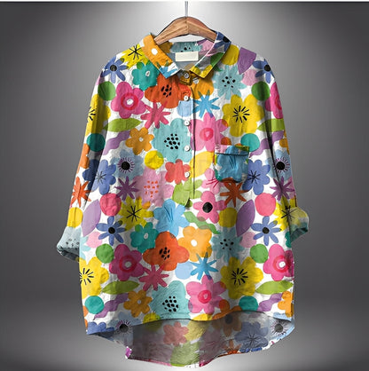 Garance - Tradiční dámská halenka s dlouhými rukávy