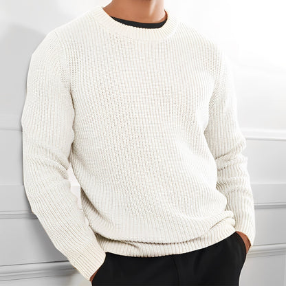 Floyd - Pohodlný pletený svetr s kulatým výstřihem pro muže