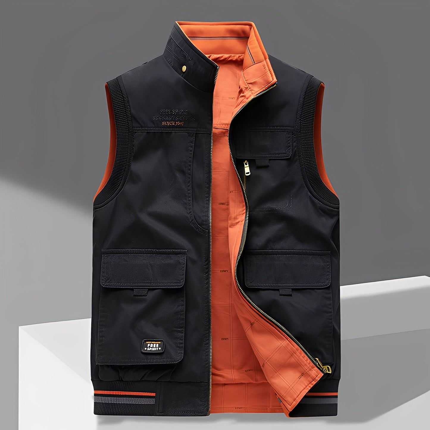 Géraud - Luxusní pánská vesta s více kapsami