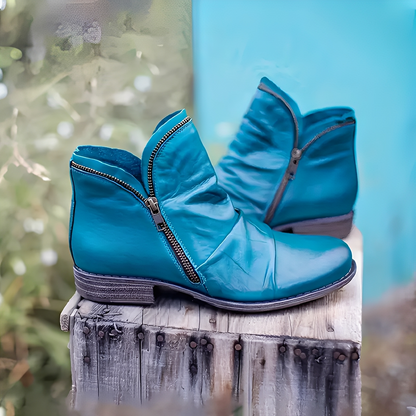 Maïa - Stylové kožené kotníkové boty pro ženy