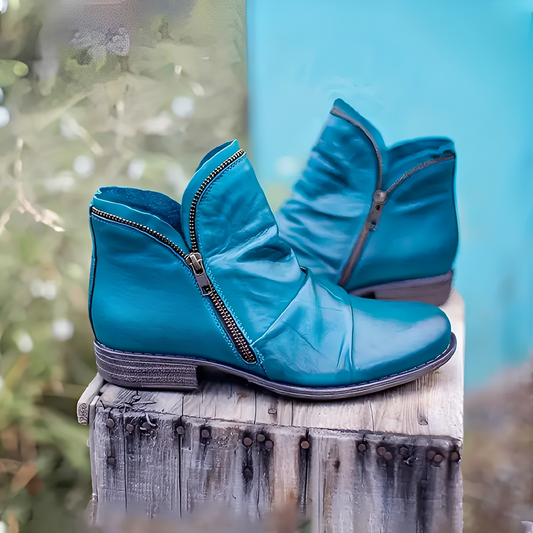 Maïa - Stylové kožené kotníkové boty pro ženy