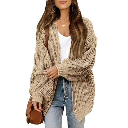 Nelly - Dámský volný kardigan s otevřenou přední částí