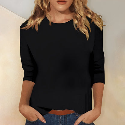 Louisa - Pohodlné, snadné dámské tričko s dlouhým rukávem
