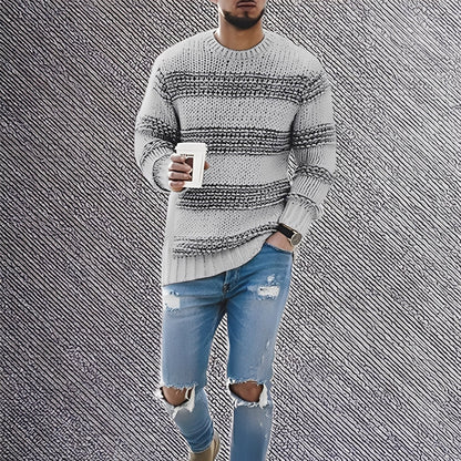 Kenzo - Pánský svetr s měkkými pruhy