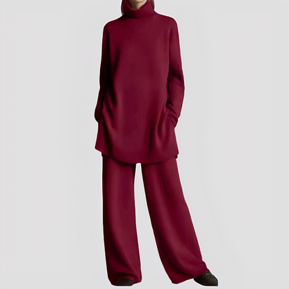 Jessica - Stylová domácí sada s vysokým límcem pro ženy