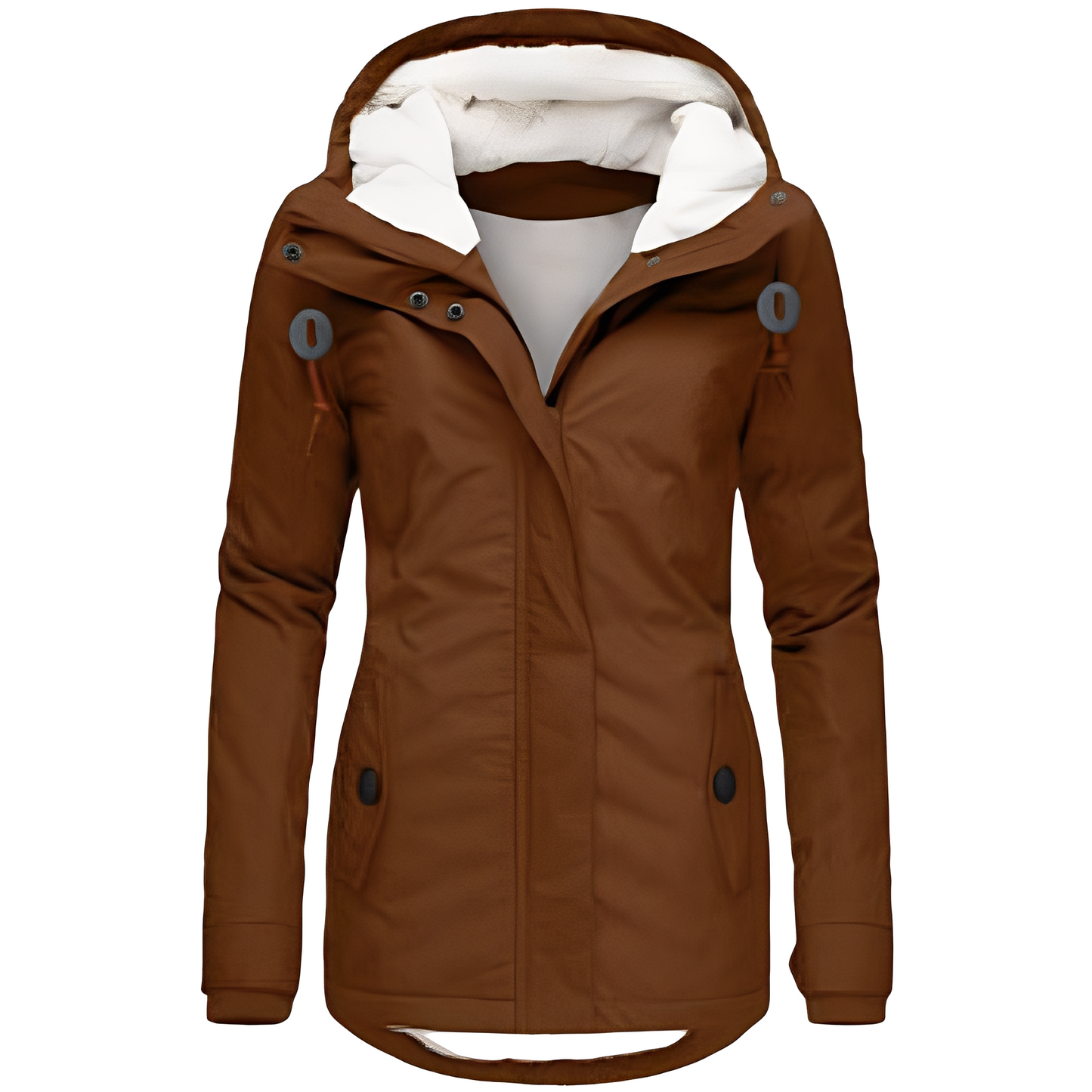 Valary - Vodotěsná sametová dámská bunda s kapucí