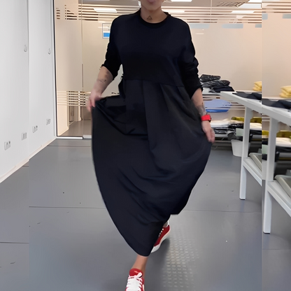 Gisèle - Dámské šaty s kulatým výstřihem