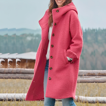 Amalie - Dámský zimní kabát v ležérním stylu