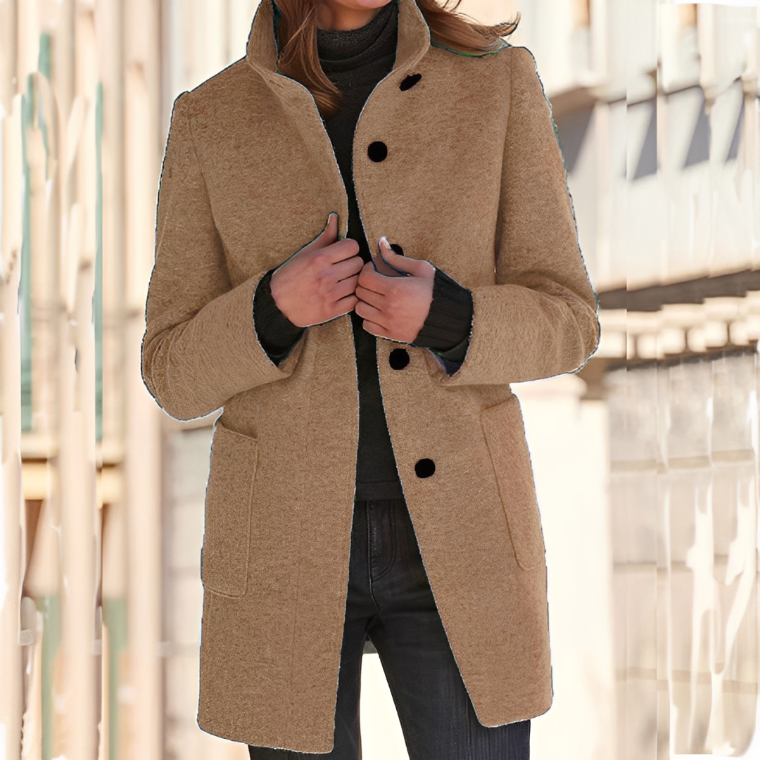 Tatienne - Dlouhý zimní stylový kabát pro ženy