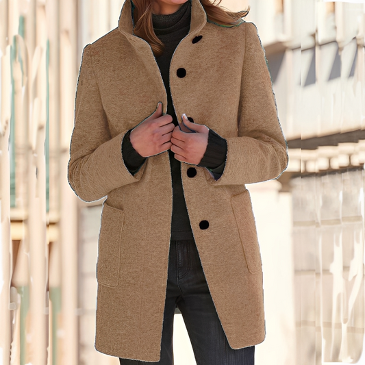 Tatienne - Dlouhý zimní stylový kabát pro ženy