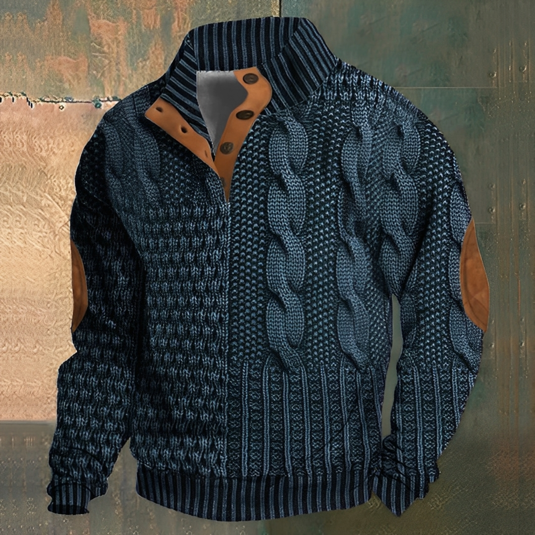 Nazaire - Pánský svetr s 3D vzorem