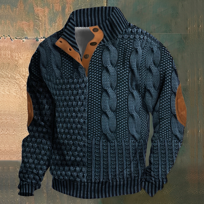 Nazaire - Pánský svetr s 3D vzorem