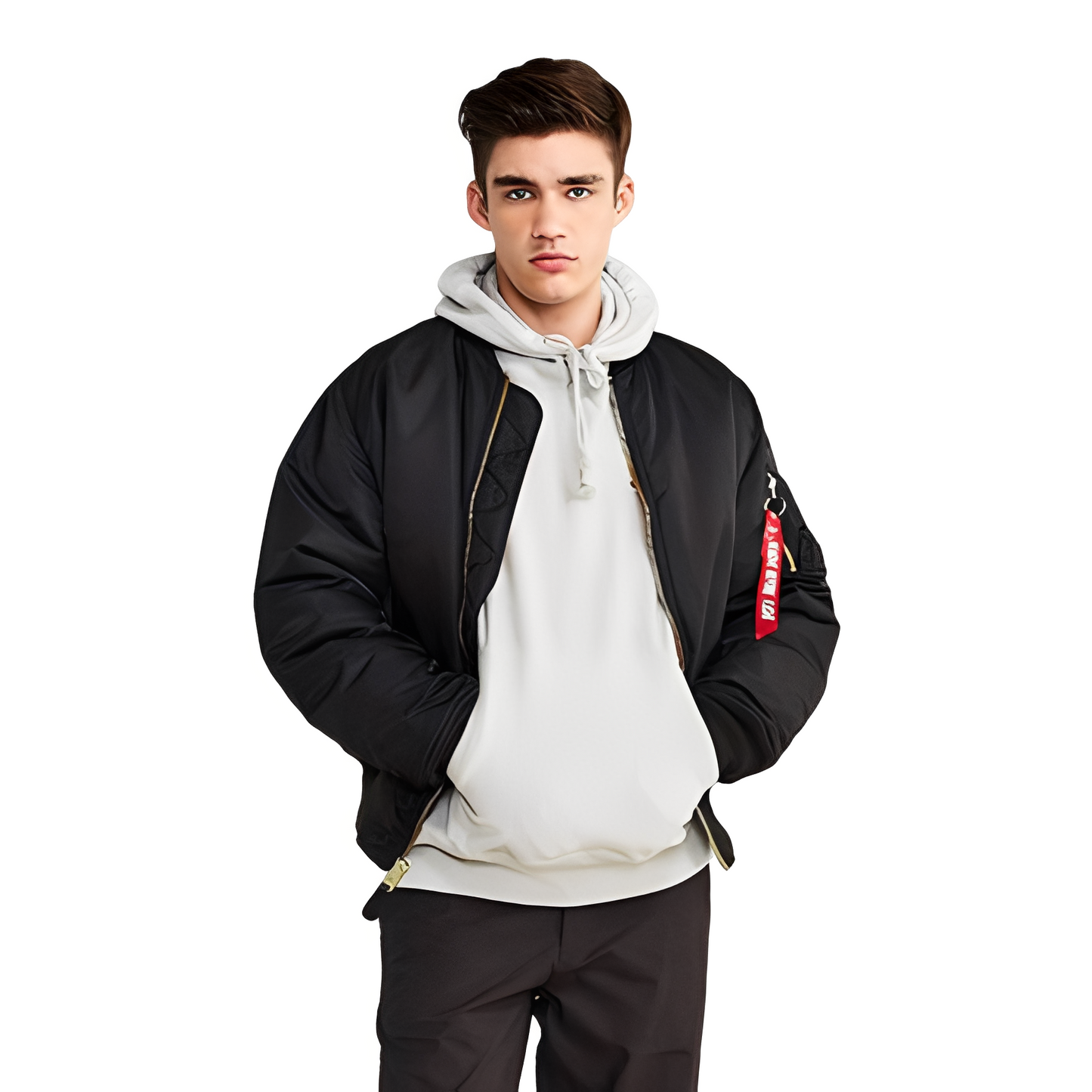 Norbert - Pánská retro bunda bomber s teplou podšívkou