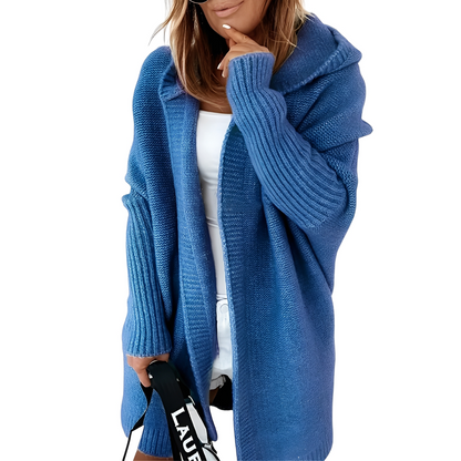 Maryellen - Dámský pletený svetr s kapucí