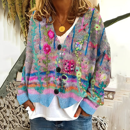 Daphné - Pohodlný a pestrý svetr pro ženy