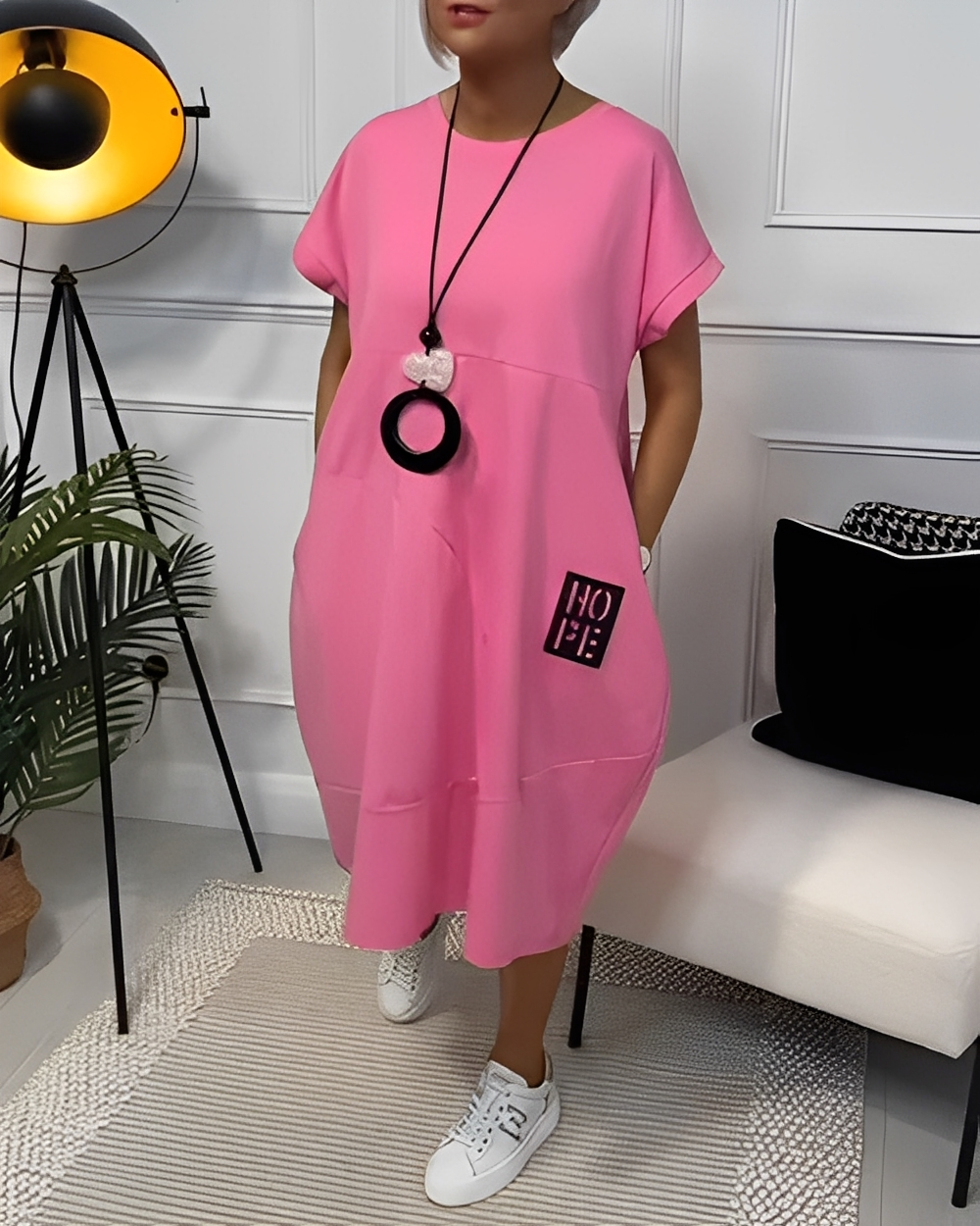 Estelle - Ležérní jednoduché šaty pro ženy