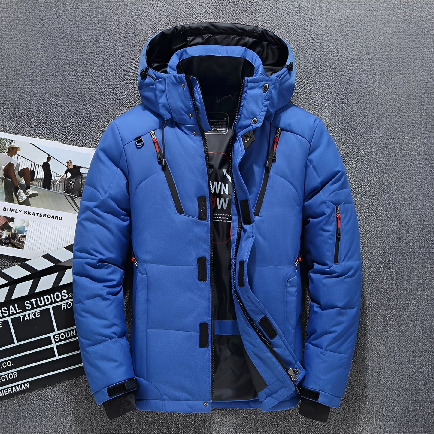 Damian - Stylová pánská mikina s kapucí a několika kapsami