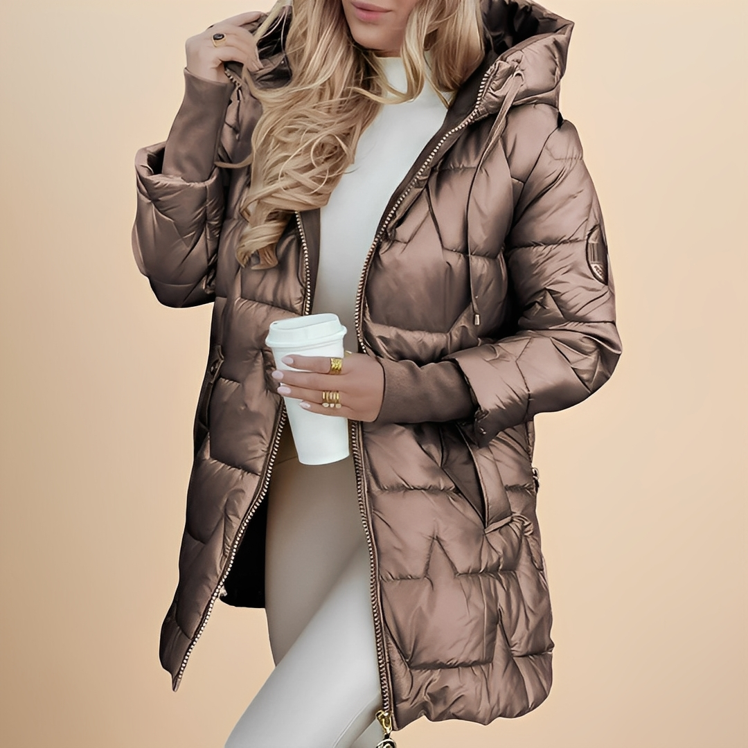 Angelie - Stylová zimní bunda s kapucí pro ženy