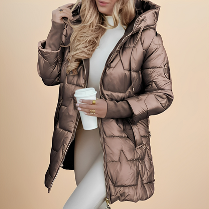 Angelie - Stylová zimní bunda s kapucí pro ženy