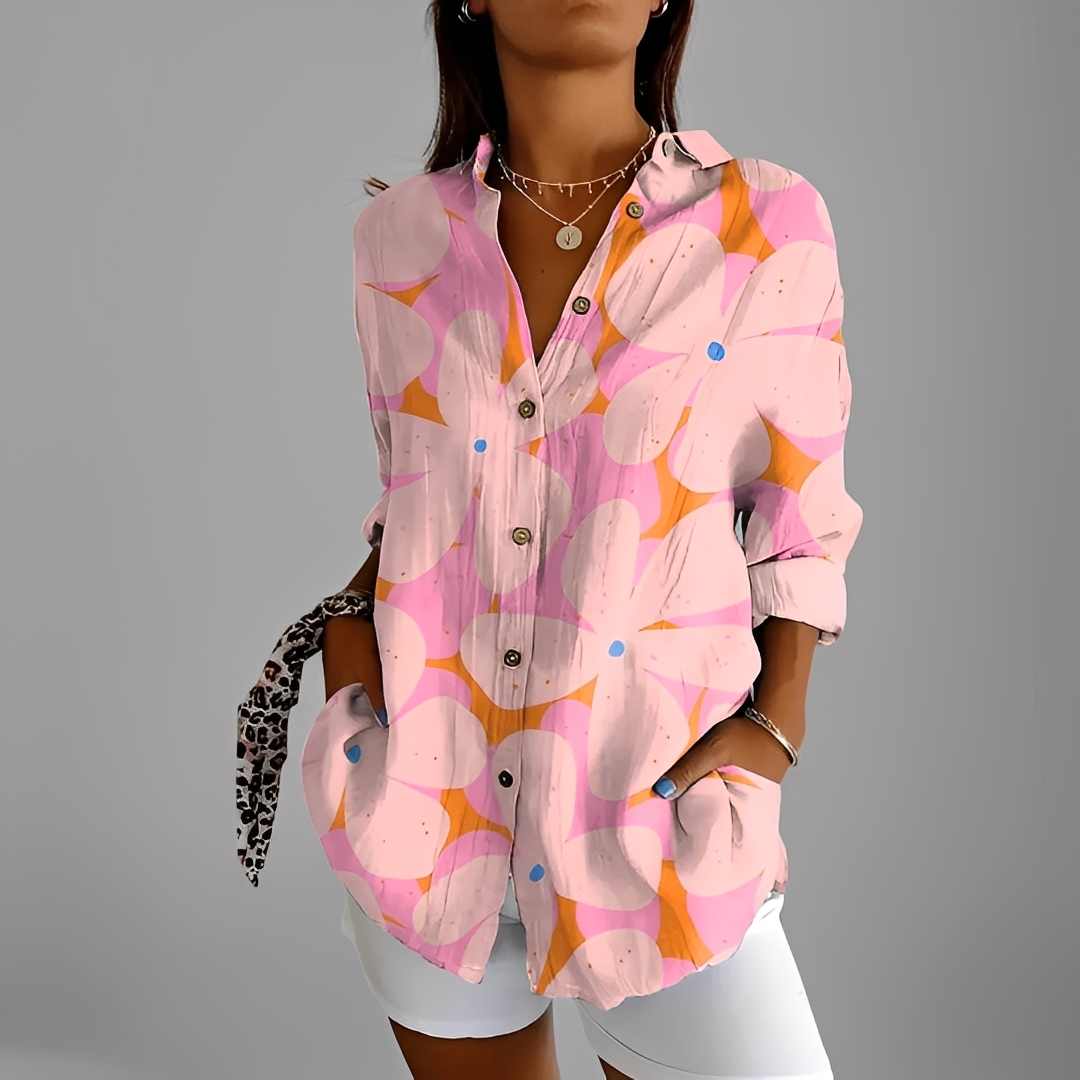 Annick - Stylová dámská halenka s dlouhými rukávy