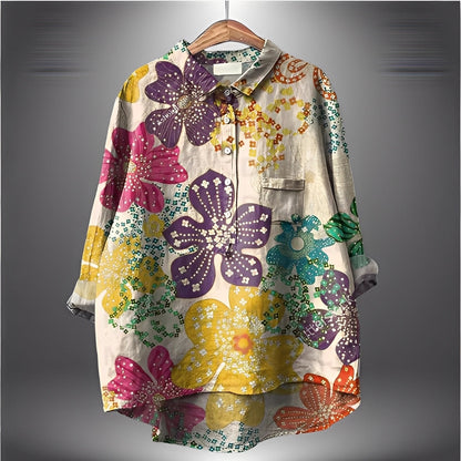 Garance - Tradiční dámská halenka s dlouhými rukávy