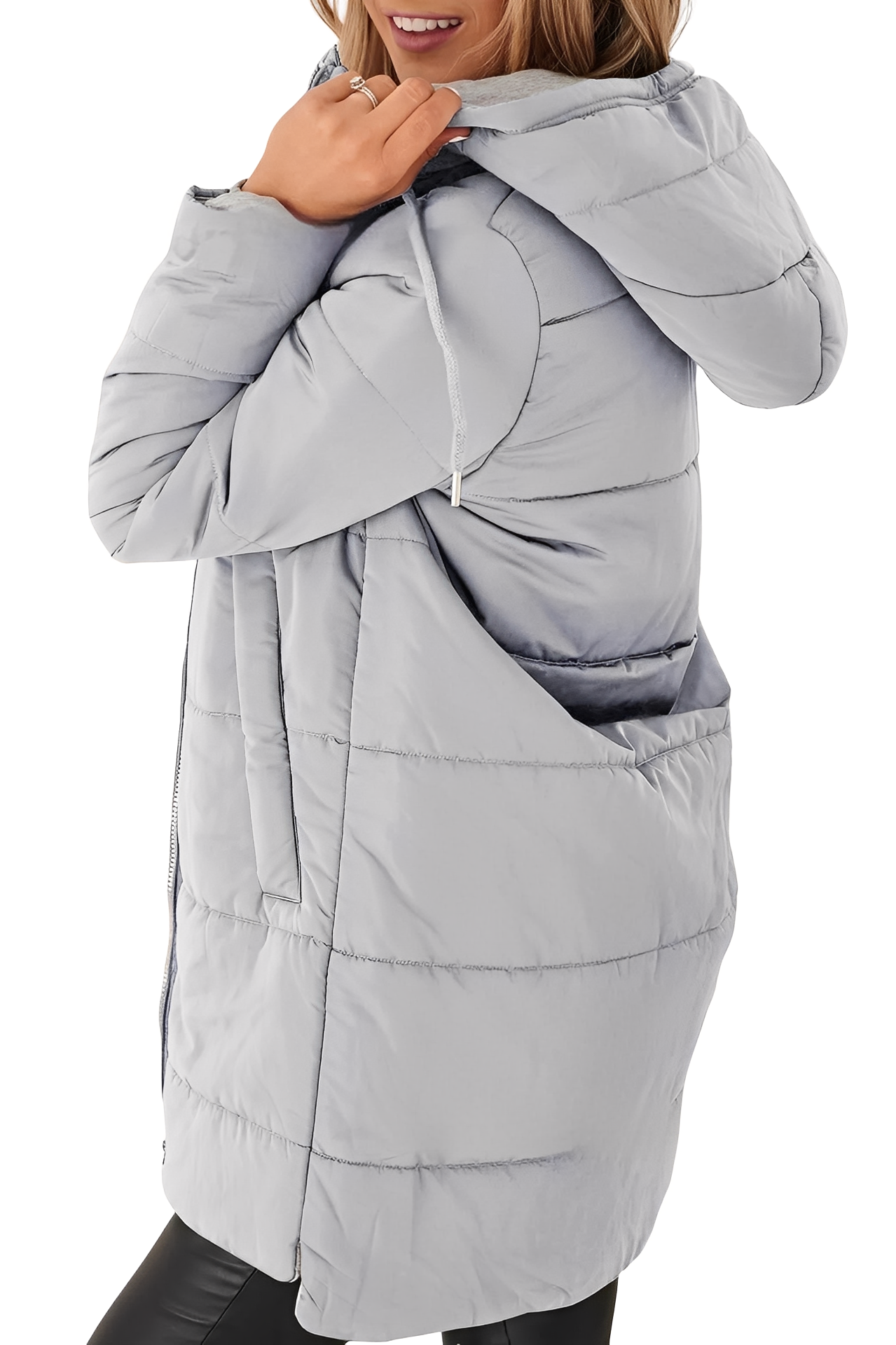 Lesley - Moderní dámská péřová bunda s kapucí