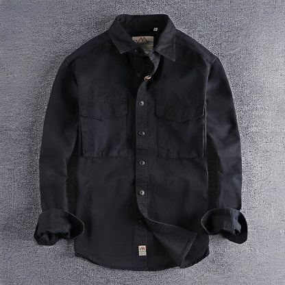 Aamiro - Pohodlná pánská košile s dlouhým rukávem