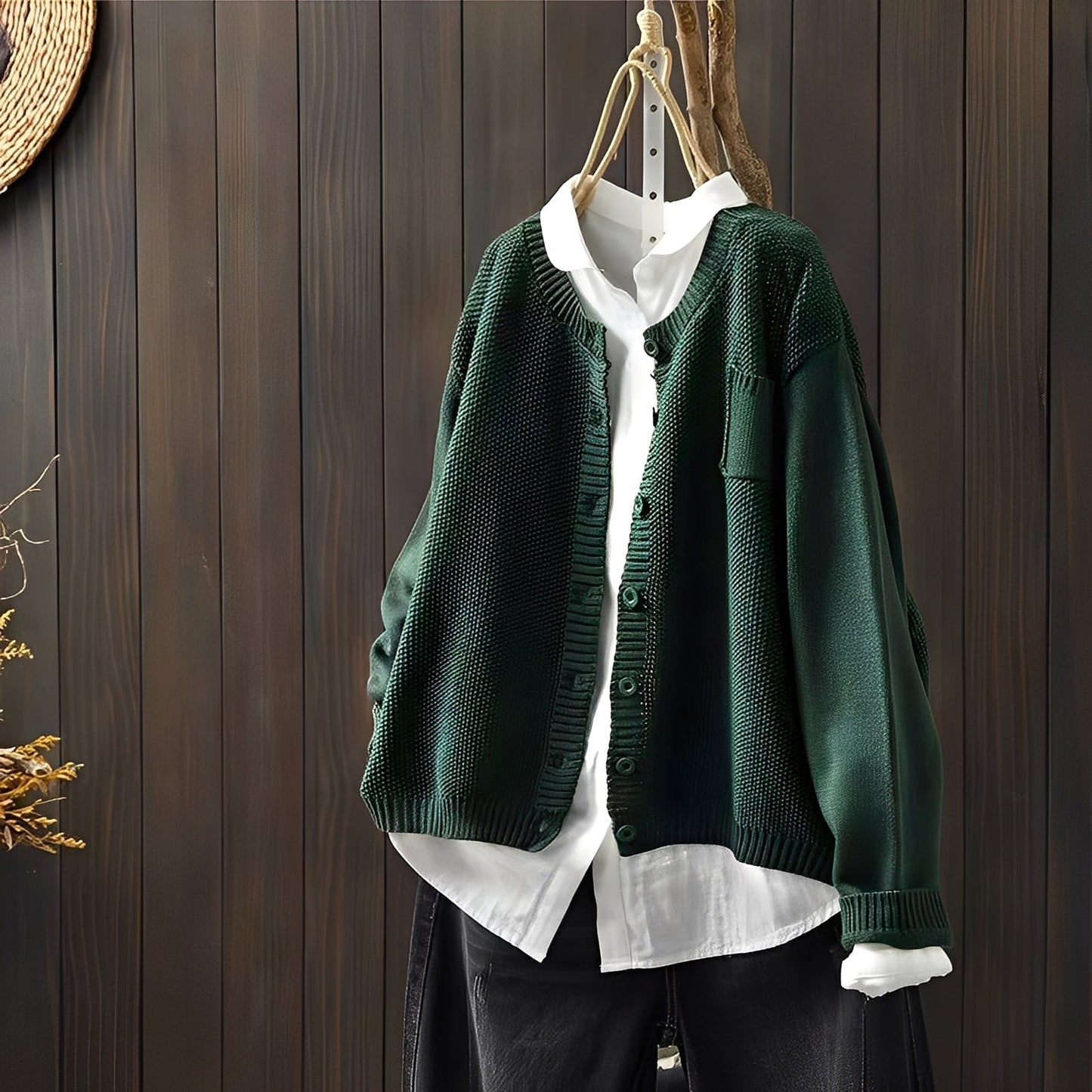 Shanon - Klasický volně padnoucí dámský pletený svetr