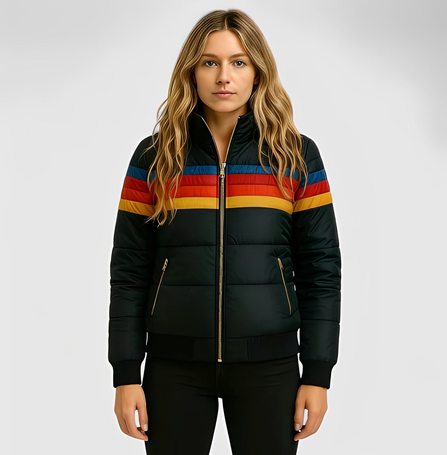 Hesterr - Dámský kabát s kapucí z umělé kožešiny