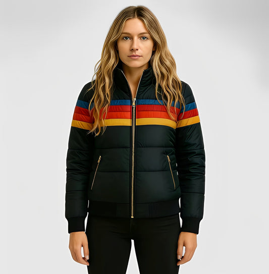 Hesterr - Dámský kabát s kapucí z umělé kožešiny