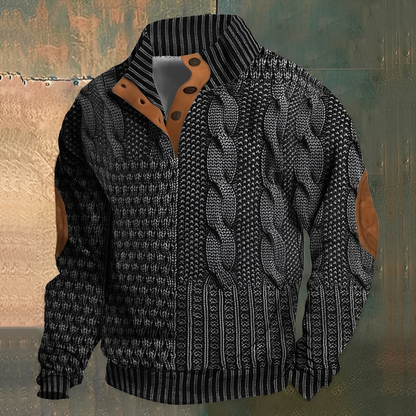 Nazaire - Pánský svetr s 3D vzorem