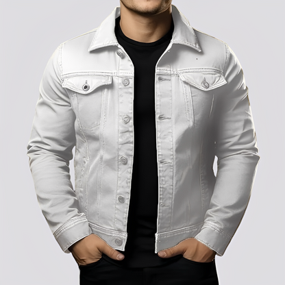 Maxwell - Retro pánská džínová bunda z prémiového denimu