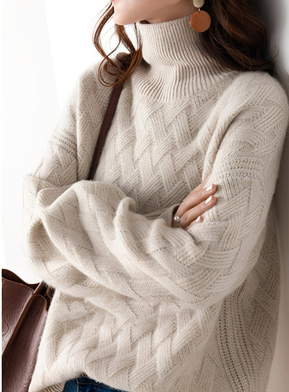 Stacey - Moderní strukturovaný rolák pro ženy