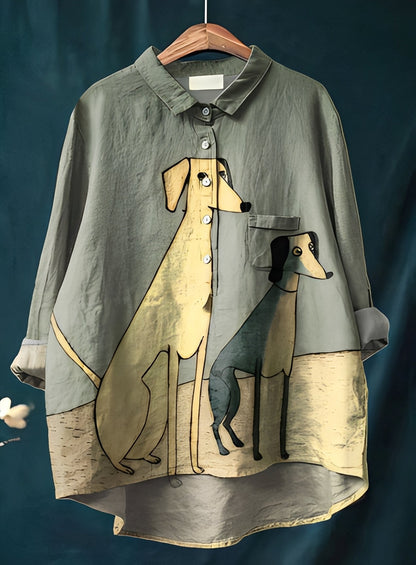 Eyden - Umělecká dámská dlouhá košile