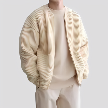 Willy - Pánský volný svetr se zipem