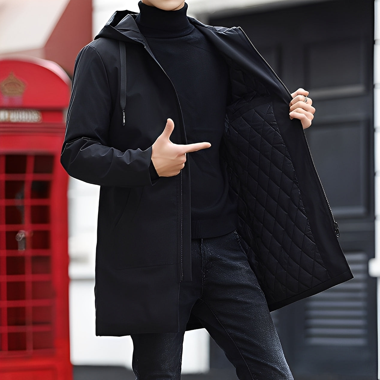 Derren - Pánská bunda s kapucí, lehká a vhodná pro volný čas