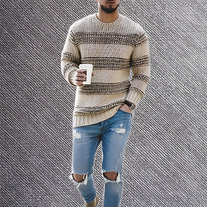 Kenzo - Pánský svetr s měkkými pruhy