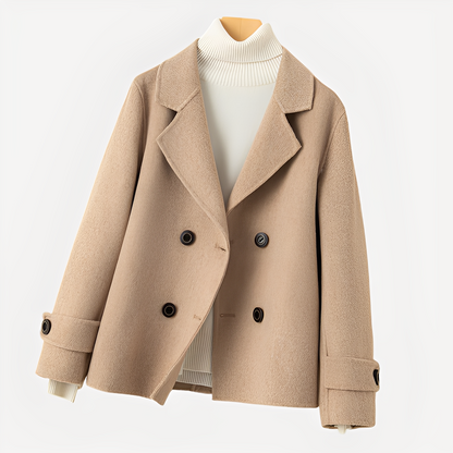 Sofia - Elegantní krátký kašmírový kabát pro ženy