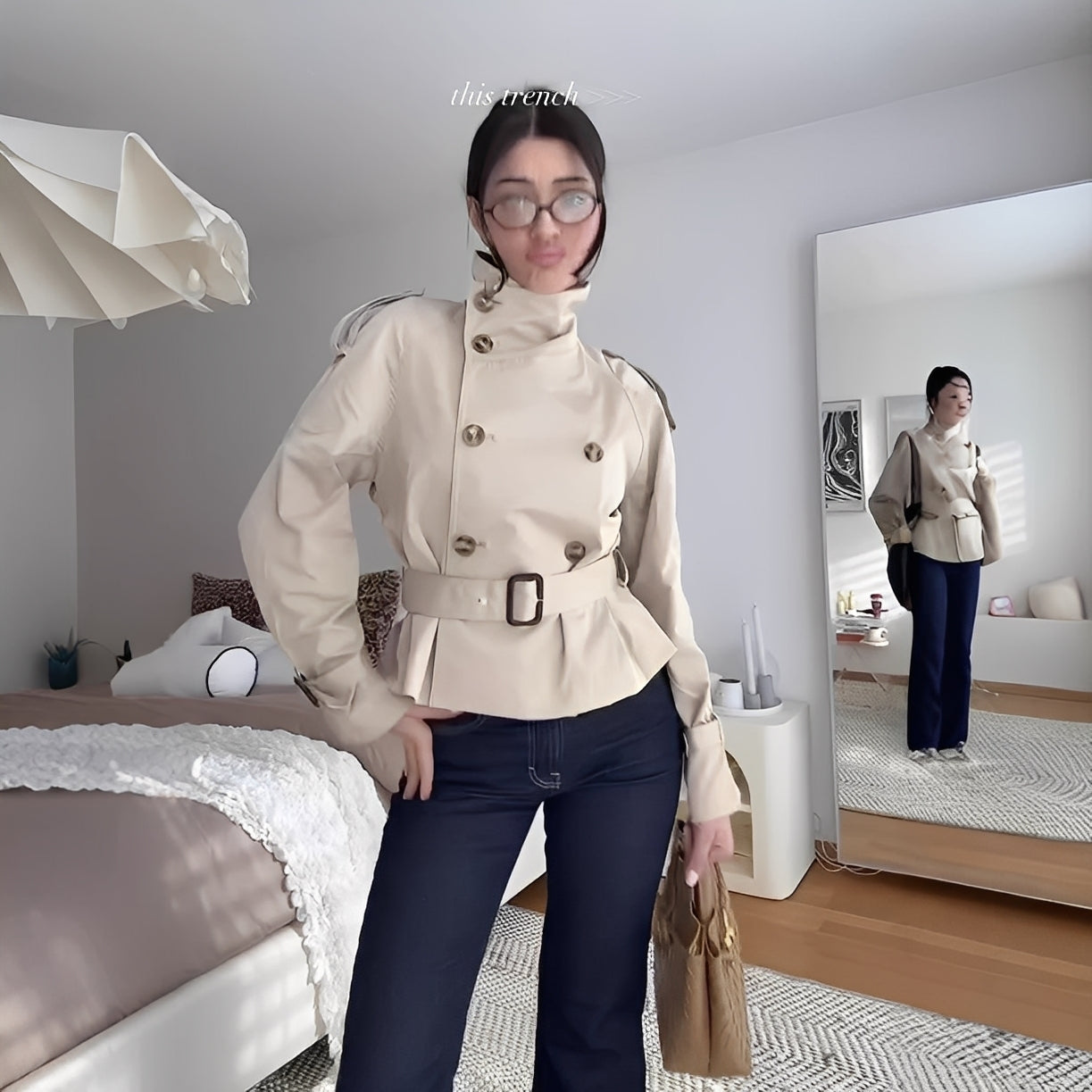 Cindy - Ženský módní trenčkot