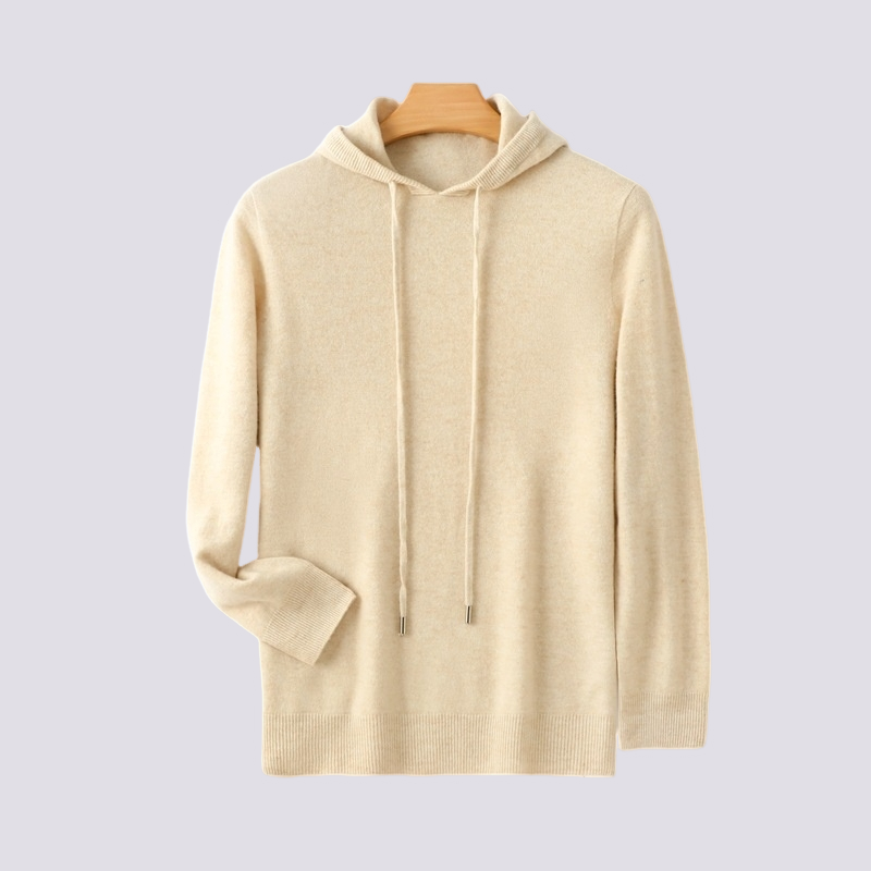 Adrian - Komfortní, teplá kašmírová pánská mikina s kapucí